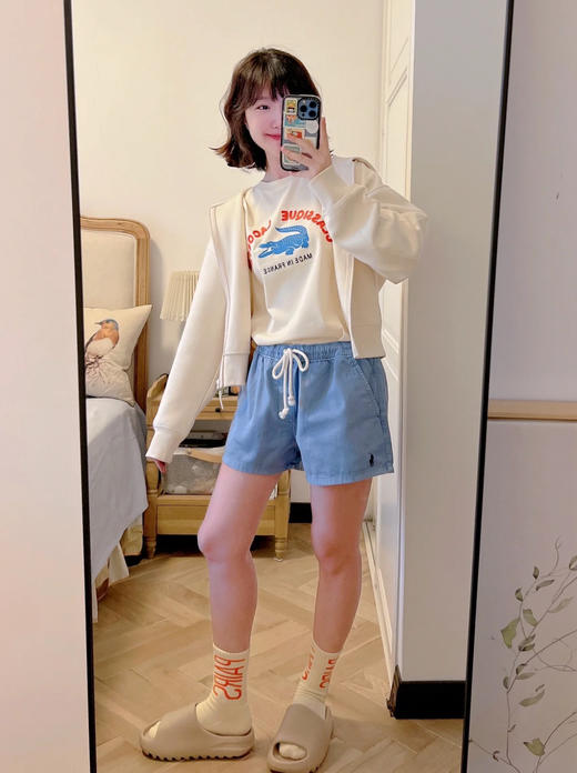 Ralph Lauren/拉夫劳伦女装 logo刺绣抽绳短裤（SS） 商品图2