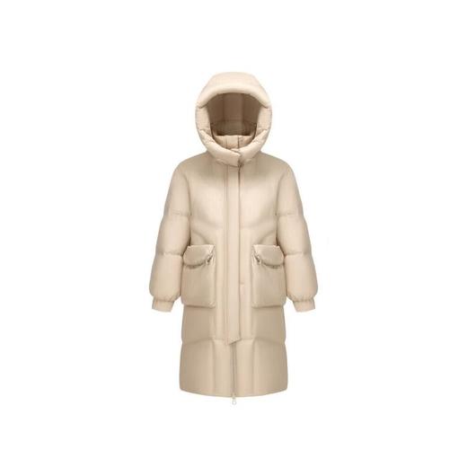 波司登 女中长款脱卸帽羽绒服 B40145282 商品图0