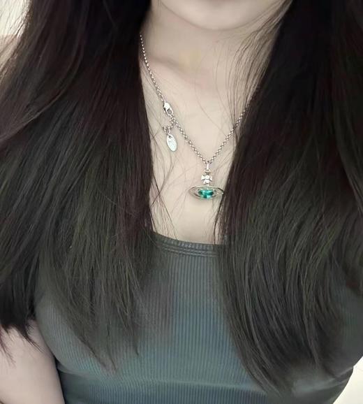 西太后 金色绿珠立体土星项链 双色（XTY） 商品图5