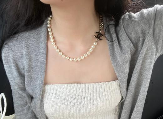 香奈儿 24春夏最新款黑c半链珍珠项圈 (XTY) 商品图7