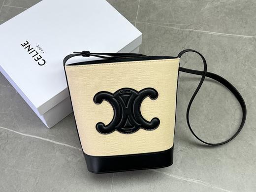 赛琳  黑白 cuir triomphe 水桶包 单肩包 斜挎包 （LZ） 商品图1