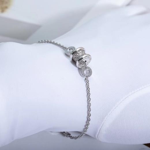 宝格丽 b.zero1 玫瑰金中间满钻小蛮腰手链 双色可选（XTY） 商品图4