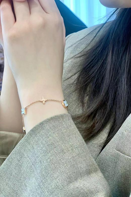 驴家新款天然贝母五手链！重工款！玫瑰金配天然珍珠母贝！（XTY） 商品图1