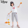 迪士尼女童七分裤套装夏季2025新款儿童短袖两件套洋气女大童夏装 商品缩略图2