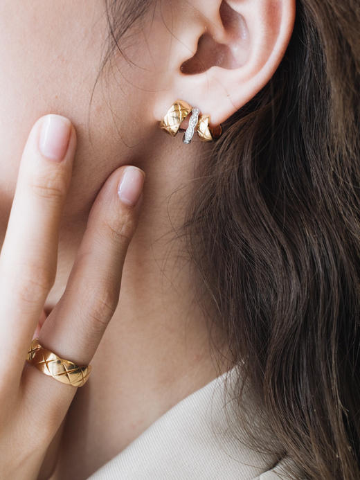 香奈儿 COCO CRUSH系列菱格纹耳环！（XK） 商品图7