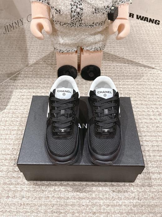 香奈儿 网布皮革 网眼 减震防滑耐磨 低帮 生活休闲鞋 （DBG） 商品图3