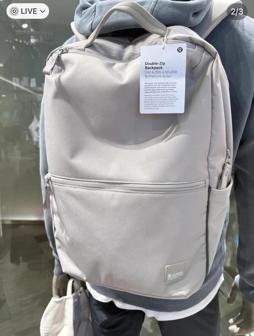 lulu 露露 新款Double-Zip 双肩包 Lulu -Zip 双拉链背包（MT） 商品图9