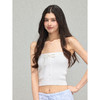 Ariseism 美式复古性感辣妹白色针织抹胸吊带女夏季新款修身上衣 商品缩略图1