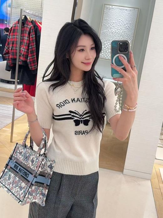 DIOR迪奥 饰以 CD 标志珍珠吊坠 金属 项链 （XTY） 商品图5