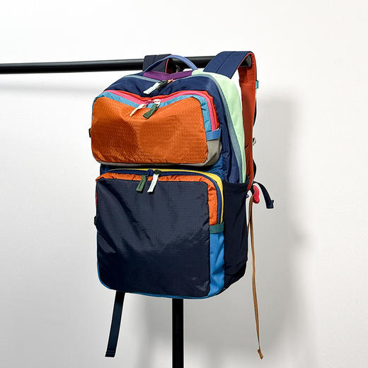 多巴胺撞色轻便大容量登山双肩包！2025休闲多功能双肩包书包中性款！ 商品图2