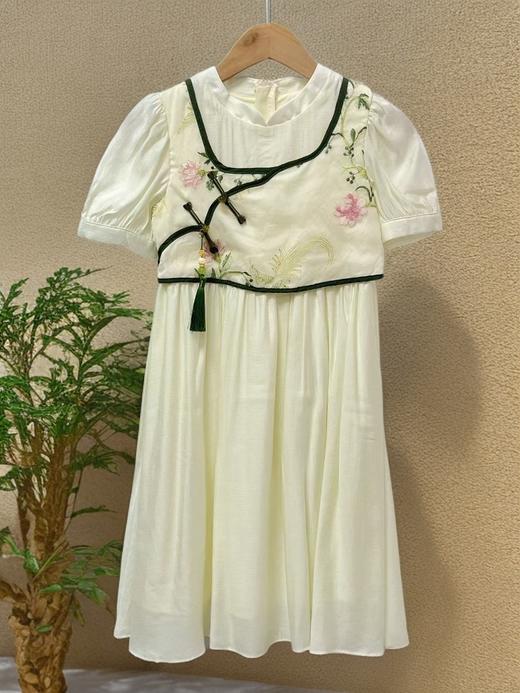 【孩提精灵】4009新中式假两件童连衣裙-喜出 商品图2