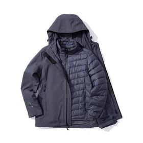 JackWolfskin狼爪 女羽绒三合一冲锋衣 5118607-1388