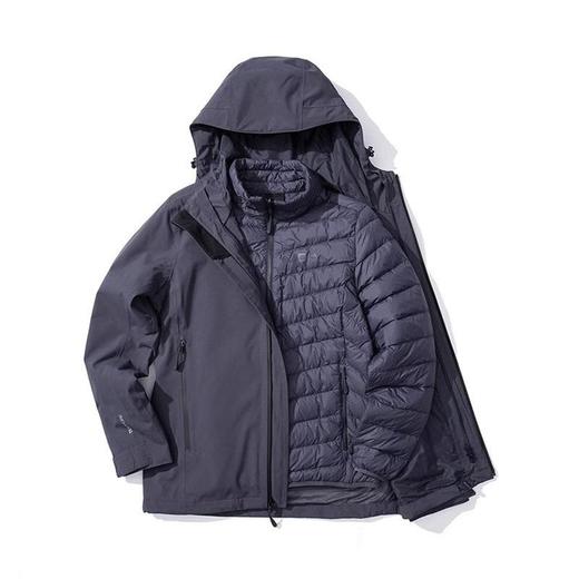 JackWolfskin狼爪 女羽绒三合一冲锋衣 5118607-1388 商品图0