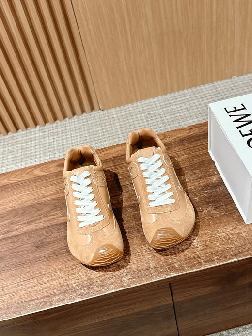 罗意威 Ballet Runner 2.0牛皮革 圆头系带 德训鞋 低帮新版大头运动鞋（DBG） 商品图4