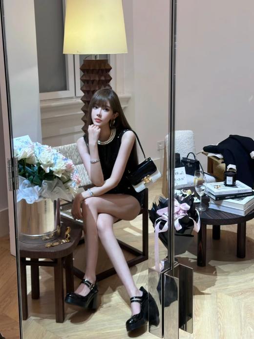 赛琳 新款粗跟单鞋 超级减龄的少女款，一双过分美丽的玛丽珍鞋（DBG） 商品图5