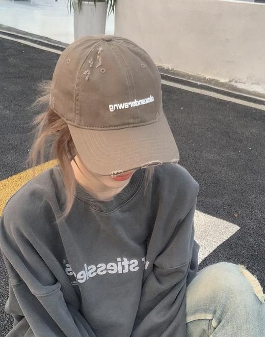 亚历山大王  新款破洞棒球帽纯棉面料  （CO） 商品图1