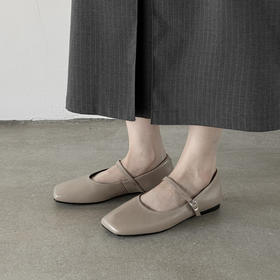 法式玛丽珍鞋！2025春夏季平底方头浅口一字带气质单鞋女鞋！