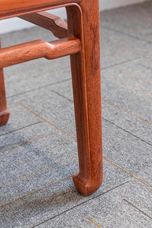 红桥红  家具严选  缅甸花梨（大果紫檀）【40马蹄腿带束腰 方凳】 商品图5