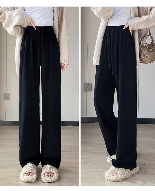 双十二福利!【诗铭洛可】W959阔腿裤垂感不易皱直筒裤 商品图1