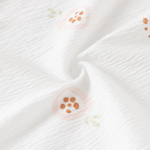 【弹力舒适，透气吸汗套装】婴儿薄款T恤套装 超薄皱皱布家居服 夏季儿童短裤宽松宝宝空调服-QQ 商品图2