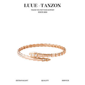 宝格丽头尾镶钻款蛇形手镯（XTY）