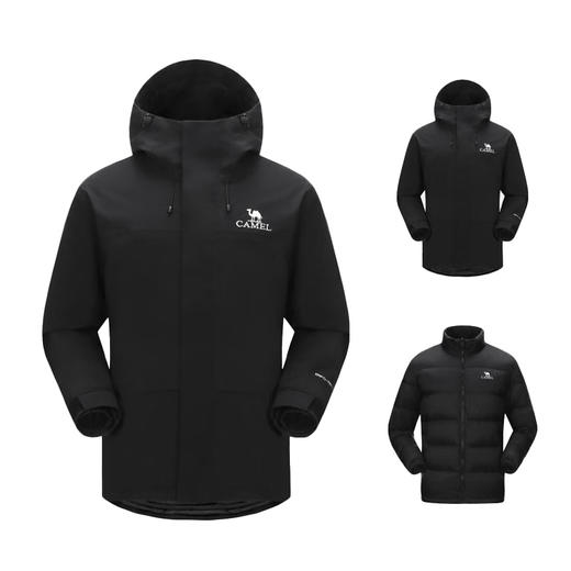 骆驼 男三合一冲锋衣（羽绒内胆） A13CA31099 商品图4