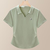 「自」全新升级【铂金会员109/天猫149/差价40】(10939)洛诗琳POLO领T恤2025夏季小个子翻领正肩显瘦短袖上衣女 商品缩略图3