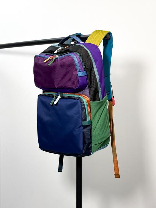 多巴胺撞色轻便大容量登山双肩包！2025休闲多功能双肩包书包中性款！ 商品图1