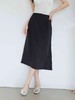 【诗铭洛可】W616半裙侧边松紧腰后开叉设计裙B8-1 商品缩略图1