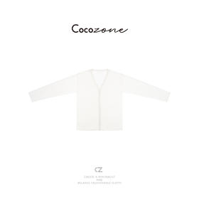 COCO ZONE 刘一一 【人丝亚麻混纺】V领单排扣针织开衫CD2A1105