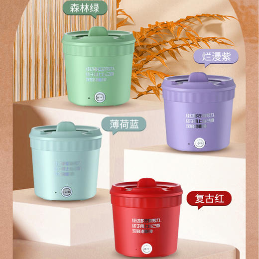 电煮锅小型电热杯泡面锅宿舍学生锅多功能煮锅家用单人一体电火锅 商品图12