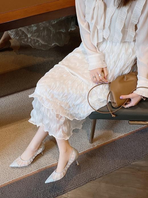 Jimmy Choo LOVE 皮革 亮片 尖头套脚 细跟 高跟鞋 （DBG） 商品图0