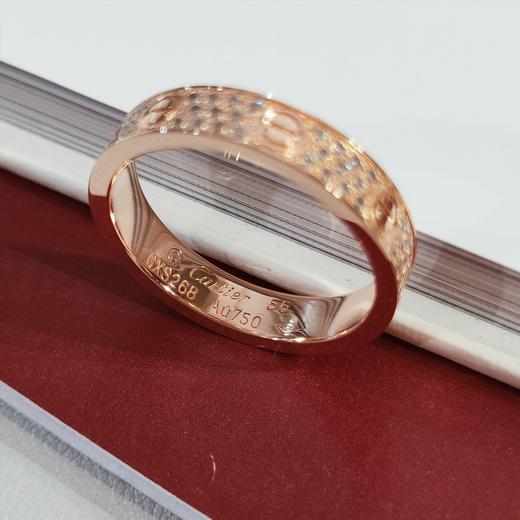 卡地亚 经典love满天星窄版三排钻戒指（XK） 商品图7