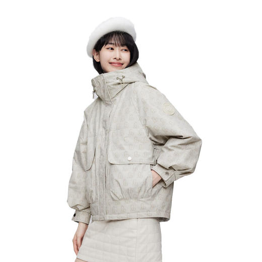 波司登 女短款连帽羽绒服 B30145514 商品图0