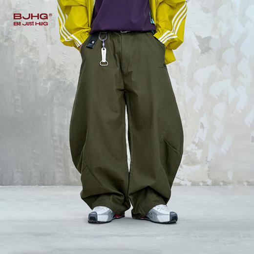 BJHG不计后果山系休闲弯刀裤子男款夏潮牌宽松美式复古机能工装裤 商品图1