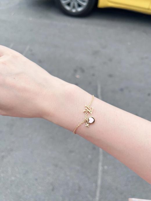 驴家   粉色爱心四叶草字母细手链  （XTY） 商品图4