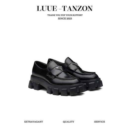 普拉达-【 巨好】厚底乐福鞋！进口的开边珠牛皮质感非常好！（DBG） 商品图0