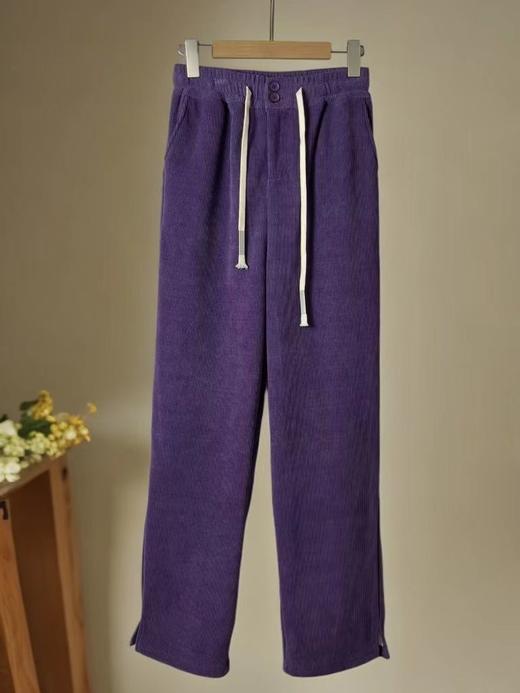 双十二福利！【诗铭洛可】（加绒）MJ171侧开叉加绒秋冬直筒裤 商品图4