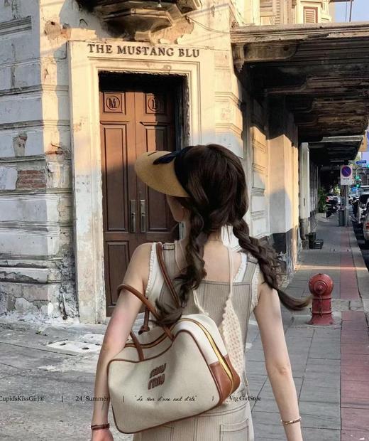 缪缪  新款长手柄保龄球公文包手提包 （MM） 商品图6