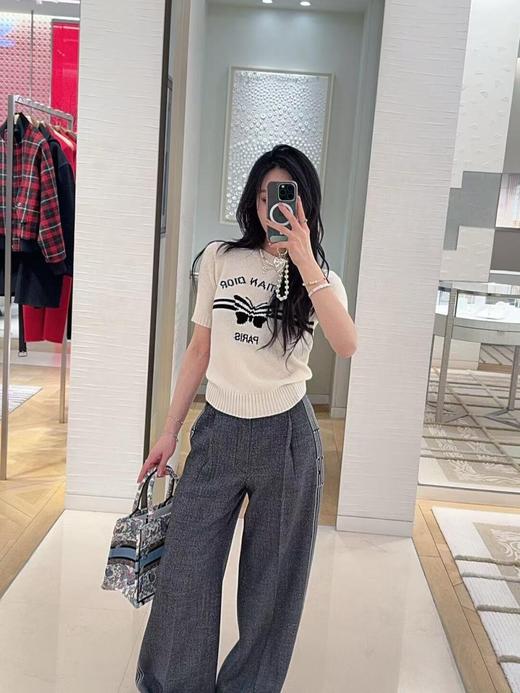 DIOR迪奥 饰以 CD 标志珍珠吊坠 金属 项链 （XTY） 商品图6