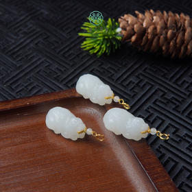 S925和田玉貔貅吊坠约27*15mm