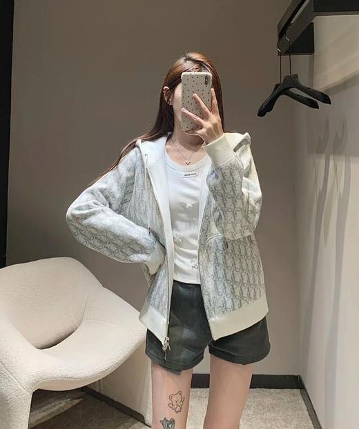 迪奥 提花连帽双面穿拉链开衫 老花控必收（SS） 商品图0