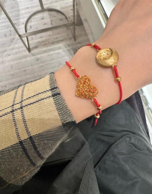 迪奥 25年限定情人节 镂空爱心红绳手链（XTY） 商品图2