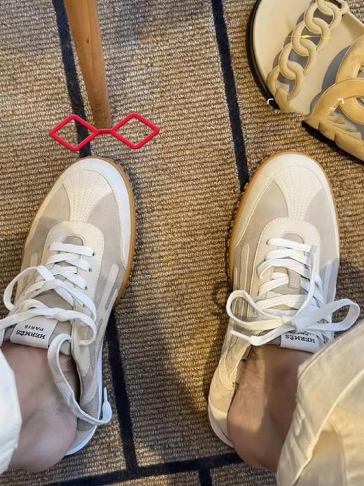 爱马仕jet系列麂皮德训鞋 运动鞋  原版购入开发 H家运动鞋 镂孔柔软麂皮山羊皮运动鞋（DBG) 商品图11