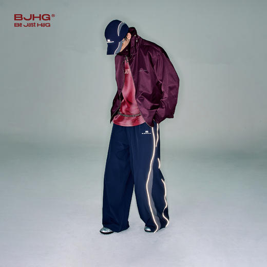 BJHG不计后果机能风工装裤子男款夏季轻薄反光条设计感冲锋长裤女 商品图2