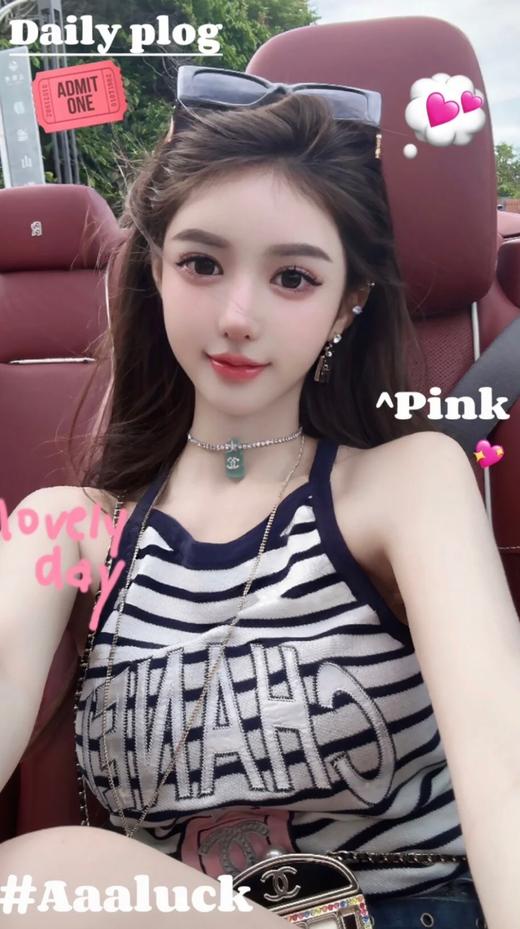 香奈儿   香透明香水瓶满钻链条项链  （XTY） 商品图3