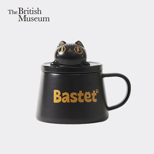 【多样屋专柜】大英博物馆马克杯安德森猫手机支架陶瓷饮水杯子送男女生日礼物萌猫手机支架马克杯400ml 商品图2