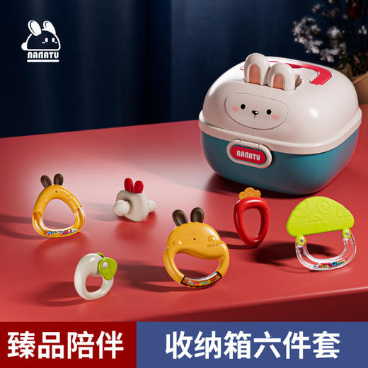 【没有杂质的爱，守护口欲期~】新生婴幼儿萌宠礼盒 牙胶摇铃可啃咬玩具 益智力早教 男女宝宝玩具-QQ 商品图4