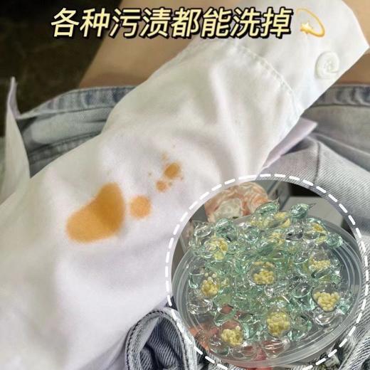 【温柔呵护❗5D山茶花洗衣凝珠】12倍洁净去污留香，遇水即溶，防串护色柔软顺滑，微胶囊锁香技术留香，三五合一洗衣物持久留香味家用液球QQ 商品图3