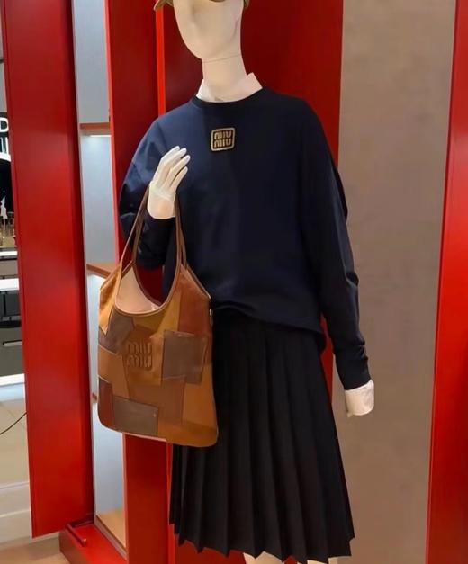 缪缪   补丁系列购物袋 美拉德色系  （MM） 商品图6